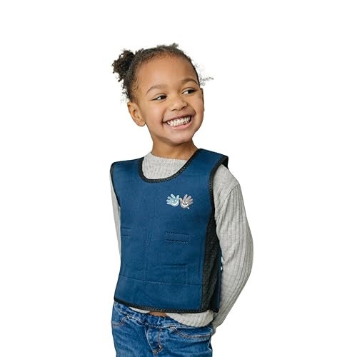 Fun and Function Blue Weighted Compression Vest for Kids Adults Calming Sensory Compression Vest Weighted Vest for Sensory Needs Toddlers Teens Adults Sizing